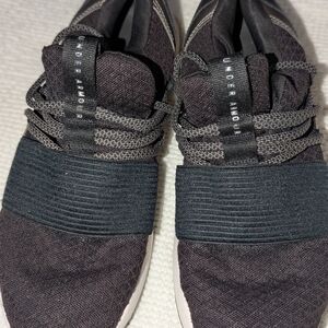 Under Armour Black Athletic Shoes with Midfoot Strap